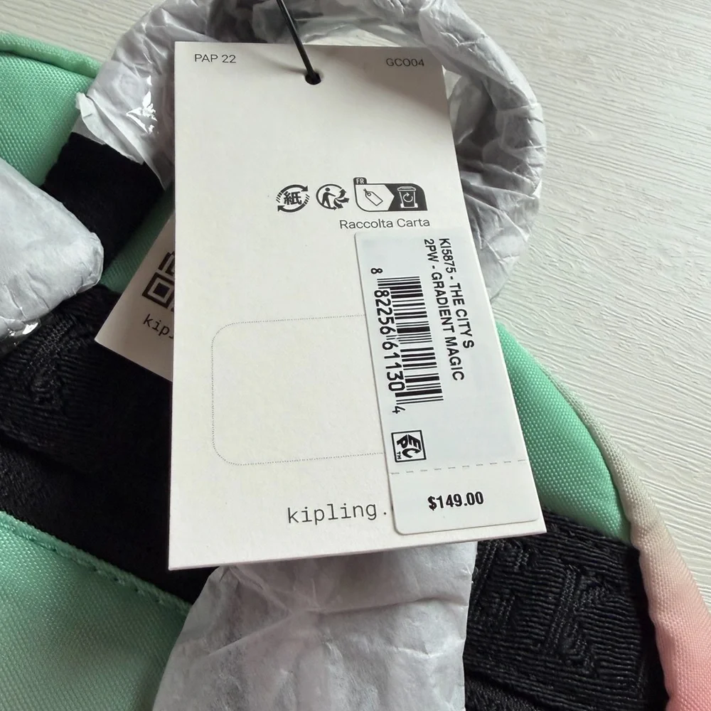 Kipling x Wicked City Small Backpack and Bag Charm NWT retail $149